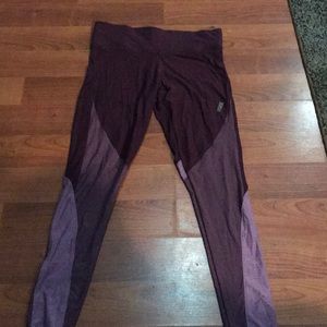 Pink cotton yoga leggings set leggings